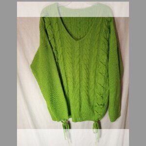 Lety Me Sweaters Lety And Me Niki Pointelle 3q Sleeve Pullover Poshmark
